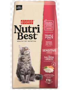 HP NUTRIBEST CAT ADULT SENSITIVE SALMON & RICE